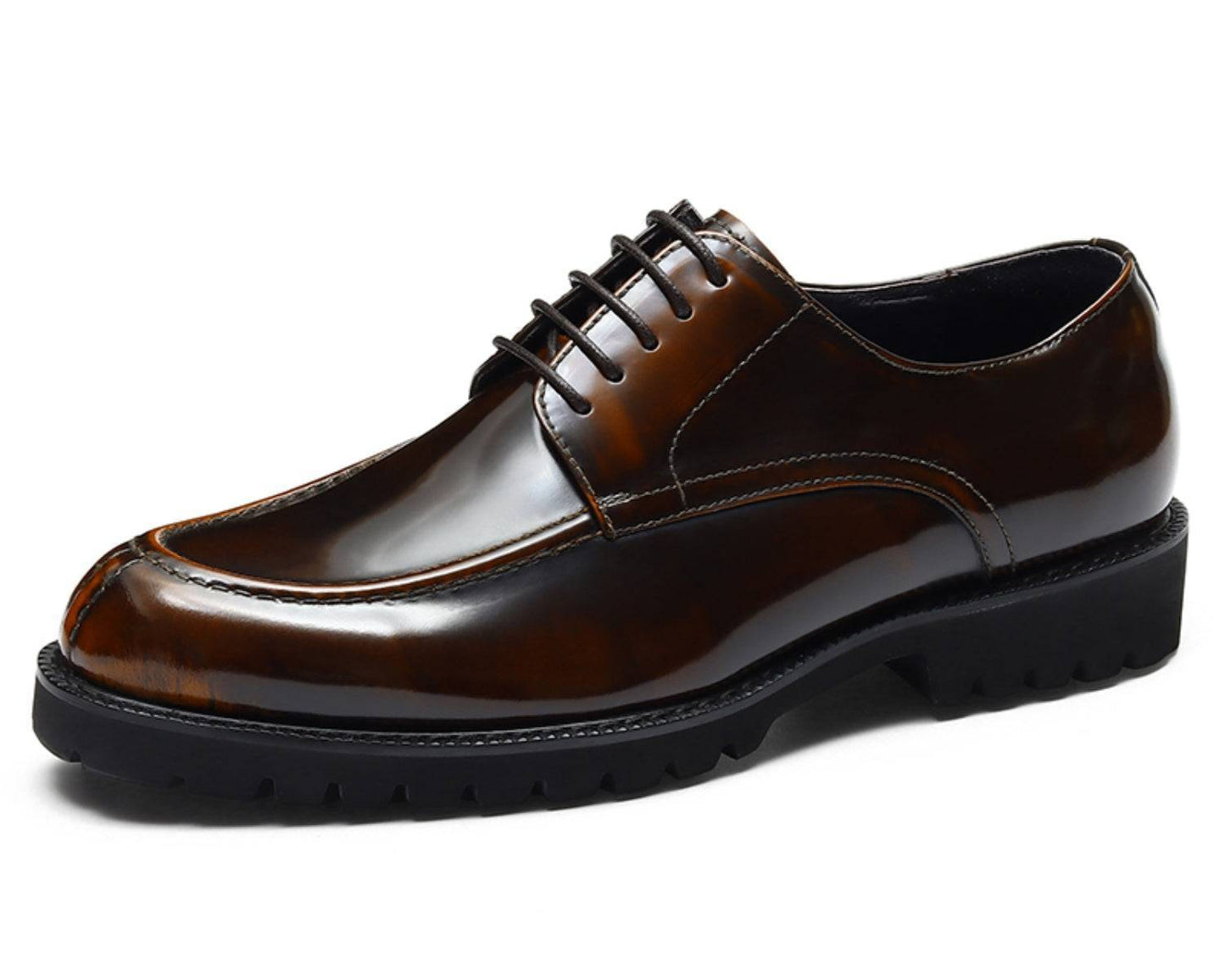 Scarpe Derby a Punta Divisa per Uomo™ – Stivali di Cuoio Casual con Suola Robusta