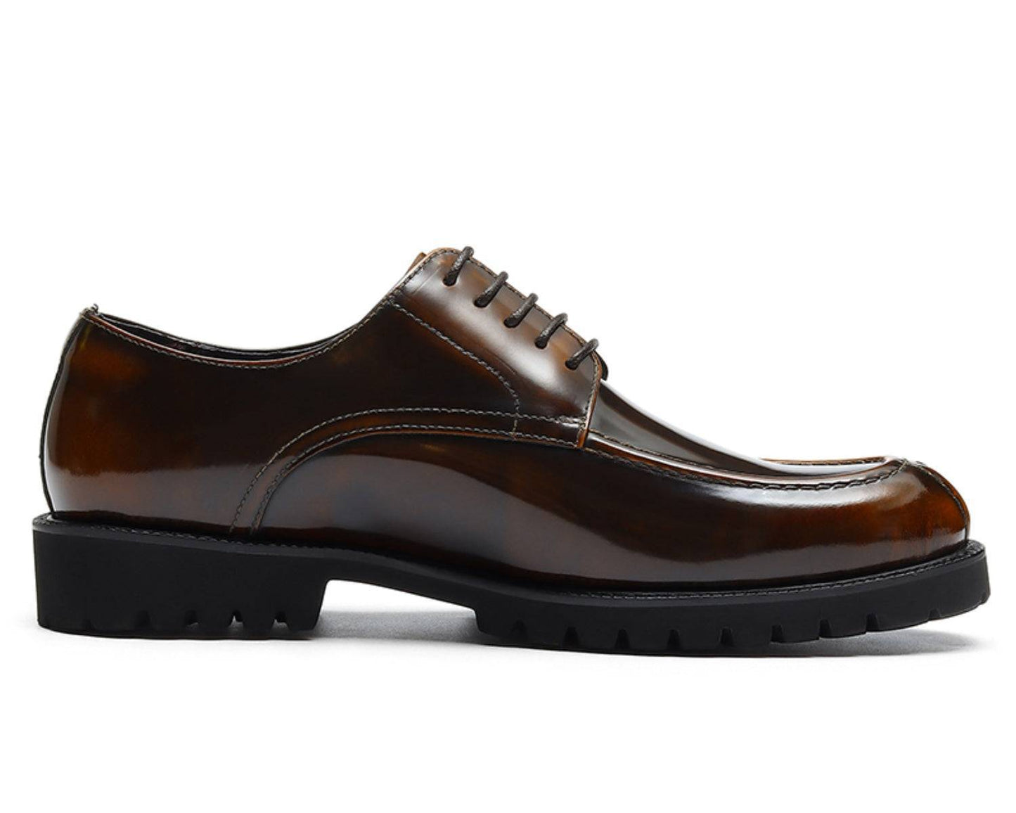 Scarpe Derby a Punta Divisa per Uomo™ – Stivali di Cuoio Casual con Suola Robusta